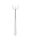 Hay Triple-prong Fire Fork In Silver