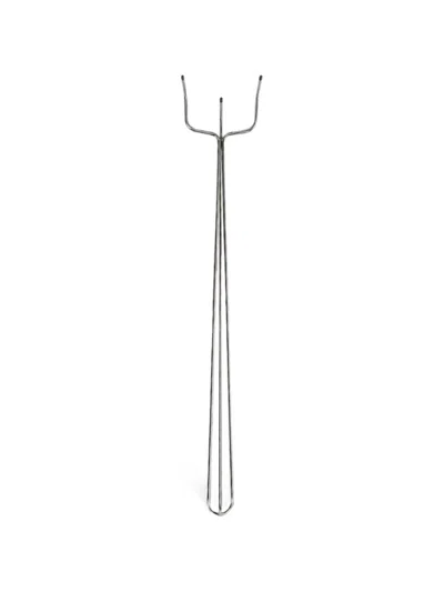 Hay Triple-prong Fire Fork In Silver