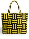 Hay Weaved Large Tote Bag In Yellow