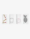 Hay Sobremesa Embroidered Linen And Cotton-blend Napkins Set Of Four In White