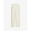 Hay Womens Ivory Duo Relaxed-fit Mid-rise Pyjama Trousers In Ivory