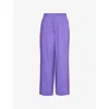 Hay Womens Vivid Purple Duo Relaxed-fit Mid-rise Pyjama Trousers