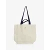 Hay Womens Grey Everyday Logo-print Cotton Tote Bag
