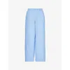 Hay Womens Sky Blue Duo Relaxed-fit Mid-rise Pyjama Trousers
