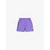 Hay Womens Vivid Purple Outline Relaxed-fit Mid-rise  Cotton Pyjama Shorts