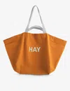 Hay Womens Mango Weekend Bag No 2 Organic-cotton Toe Bag In Mango
