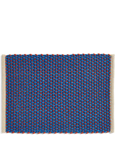 Hay Woven Door Mat In Blue