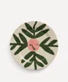 Hay Blush Face Vine La Pittura Ceramic Plate In Green