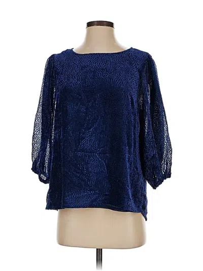 Pre-owned Hayden 3/4 Sleeve Blouse In Blue