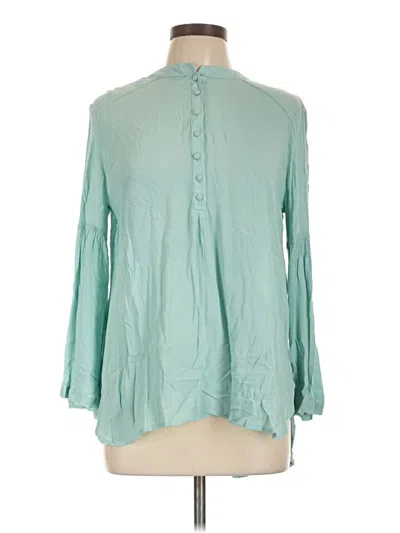 Pre-owned Hayden 3/4 Sleeve Blouse In Blue