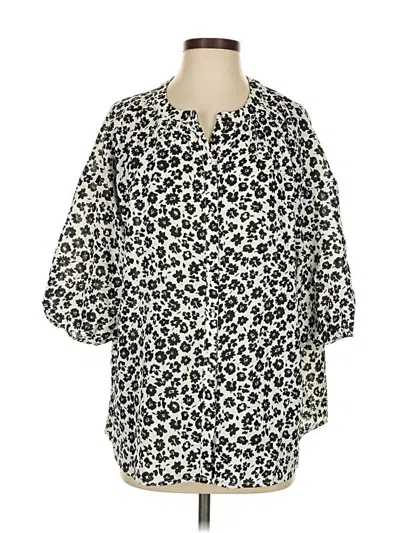 Pre-owned Hayden 3/4 Sleeve Blouse In Ivory