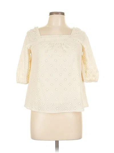 Pre-owned Hayden 3/4 Sleeve Blouse In White