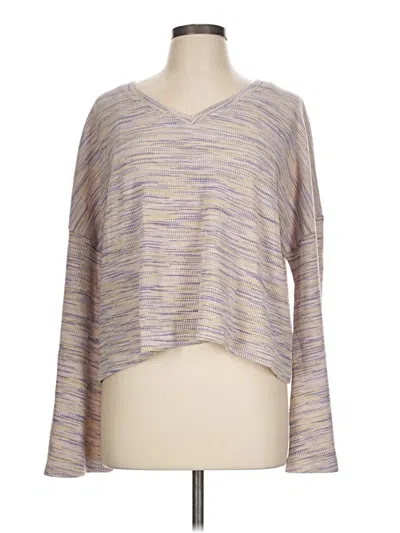 Pre-owned Hayden 3/4 Sleeve T-shirt In Purple
