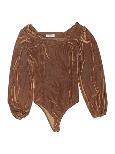 Pre-owned Hayden Bodysuit In Brown