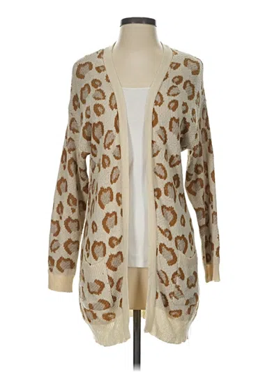 Pre-owned Hayden Cardigan Sweater In Tan