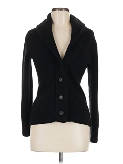 Pre-owned Hayden Cashmere Cardigan Sweater In Black