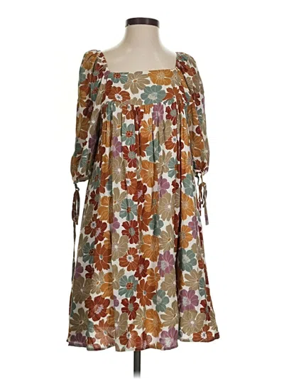Pre-owned Hayden Casual Dress In Brown