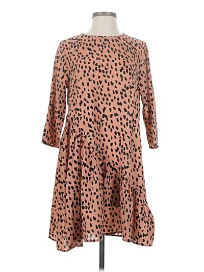 Pre-owned Hayden Casual Dress In Brown