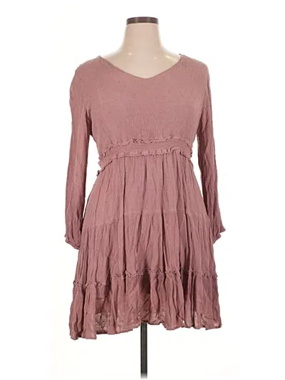Pre-owned Hayden Casual Dress In Brown