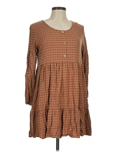 Pre-owned Hayden Casual Dress In Brown