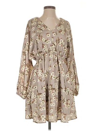 Pre-owned Hayden Casual Dress In Tan