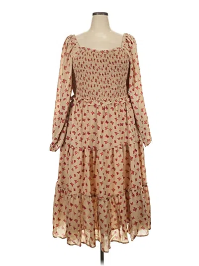 Hayden Casual Dress In Tan