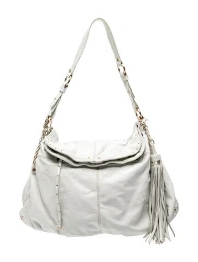 Pre-owned Hayden Harnett Leather Shoulder Bag In Neutral