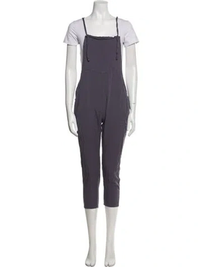 Pre-owned Hayden Harnett Square Neckline Jumpsuit In Black