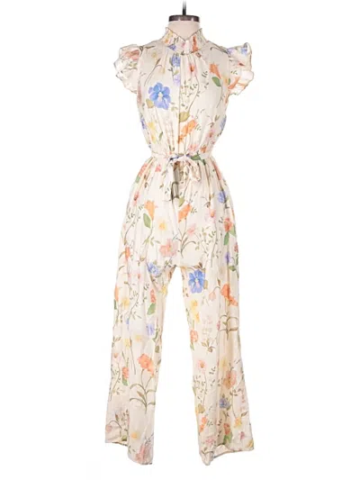 Pre-owned Hayden Jumpsuit In Ivory