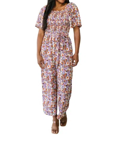 Hayden La Better Than Fine Floral Jumpsuit In Multi In Brown