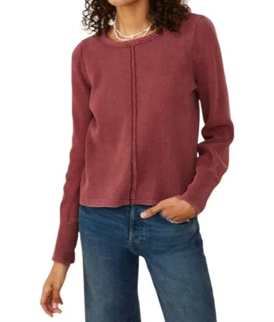 Hayden La Burnout Top In Plum In Pink