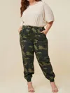 Hayden La Camo Jogger In Dark Green In Green