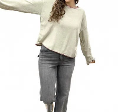 Hayden La Cora Long Sleeve Boxy Top In Beige In Neutral
