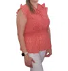 Hayden La Ditzy Floral Tie Neck Blouse In Red In Red