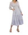 Hayden La Easy Come, Easy Go Tiered Midi Dress In Heather In Grey