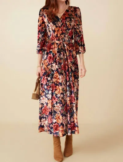 Hayden La Emily Floral In Navy In Multi