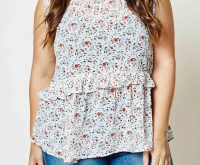 Hayden La Faye Floral Tank - Plus In Multi In White