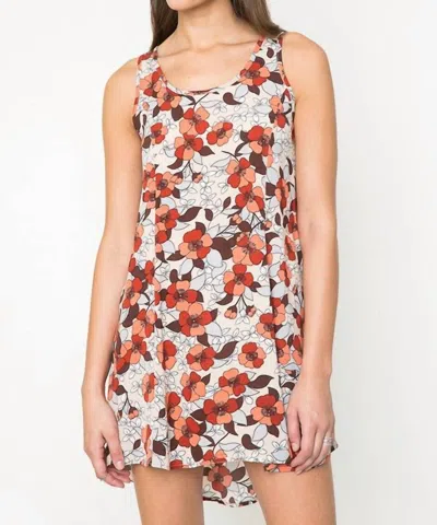 Hayden La Floral Sleeveless Shift Dress In Vanilla In White
