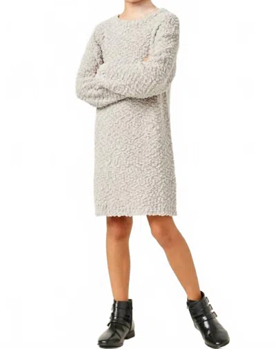 Hayden La Kids' Girls Popcorn Dress In Silver In White