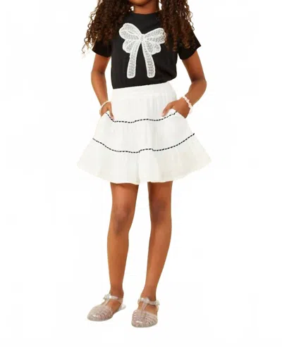 Hayden La Kids' Girls Ribbon Trimmed Skirt In White