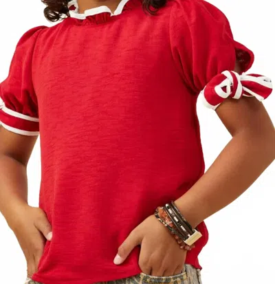 Hayden La Kids' Girls Tie Sleeve Blouse In Red