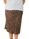 Hayden La Lillian Leopard Skirt - Plus In Brown In Brown
