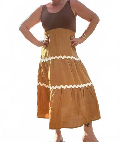 Hayden La Michelle Said Get The Hell Out Of Here Skirt In Mustard In Yellow