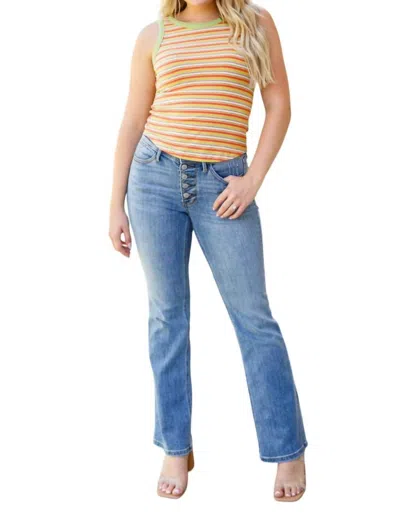 Hayden La Now And Forever Striped Tank In Green Multi
