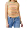 Hayden La Now And Forever Striped Tank Top In Orange Multi In Orange