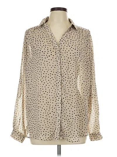 Pre-owned Hayden Long Sleeve Blouse In Ivory