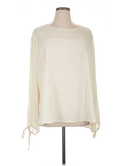 Pre-owned Hayden Long Sleeve Blouse In Ivory