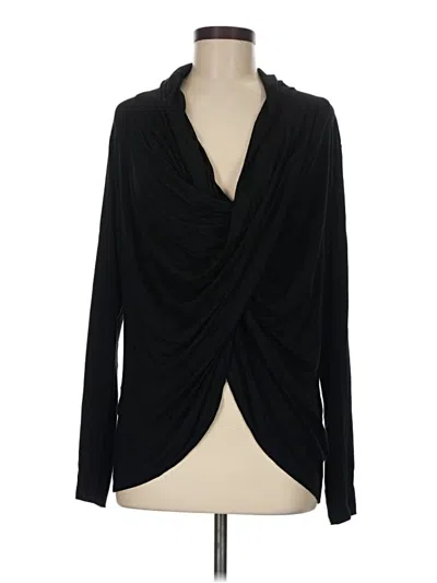 Pre-owned Hayden Long Sleeve Top Black Cowl Neck Tops