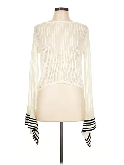 Hayden Long Sleeve Top Ivory Turtleneck Tops
