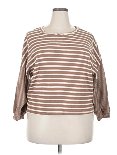 Pre-owned Hayden Pullover Sweater In Brown